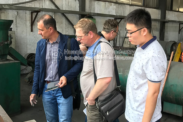 俄羅斯客戶考察有機肥設備